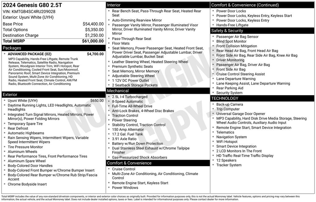genesis g80 2024 KMTGB4SC4RU209028 image genesis g80 2024 KMTGB4SC4RU209028 image
