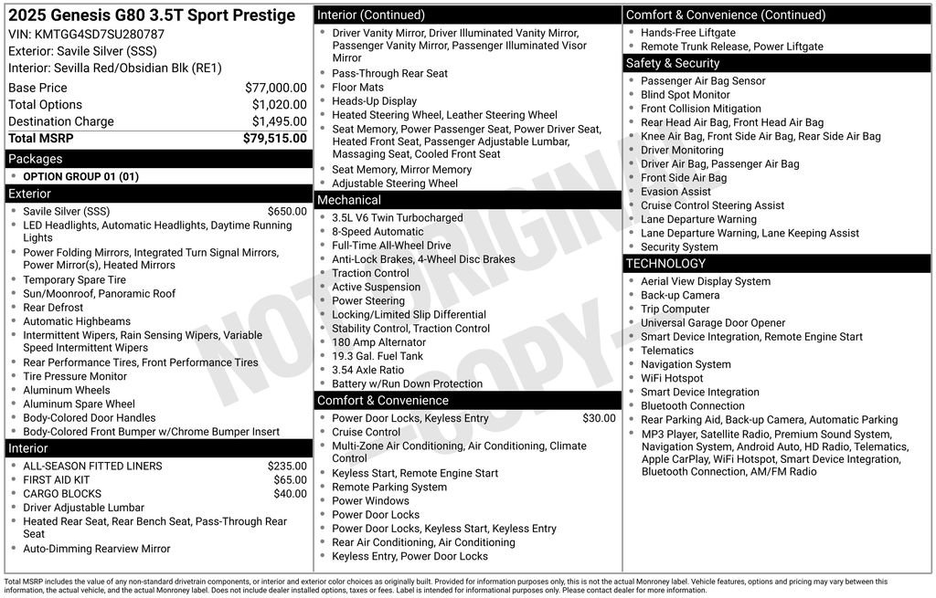 genesis g80 2025 KMTGG4SD7SU280787 image genesis g80 2025 KMTGG4SD7SU280787 image