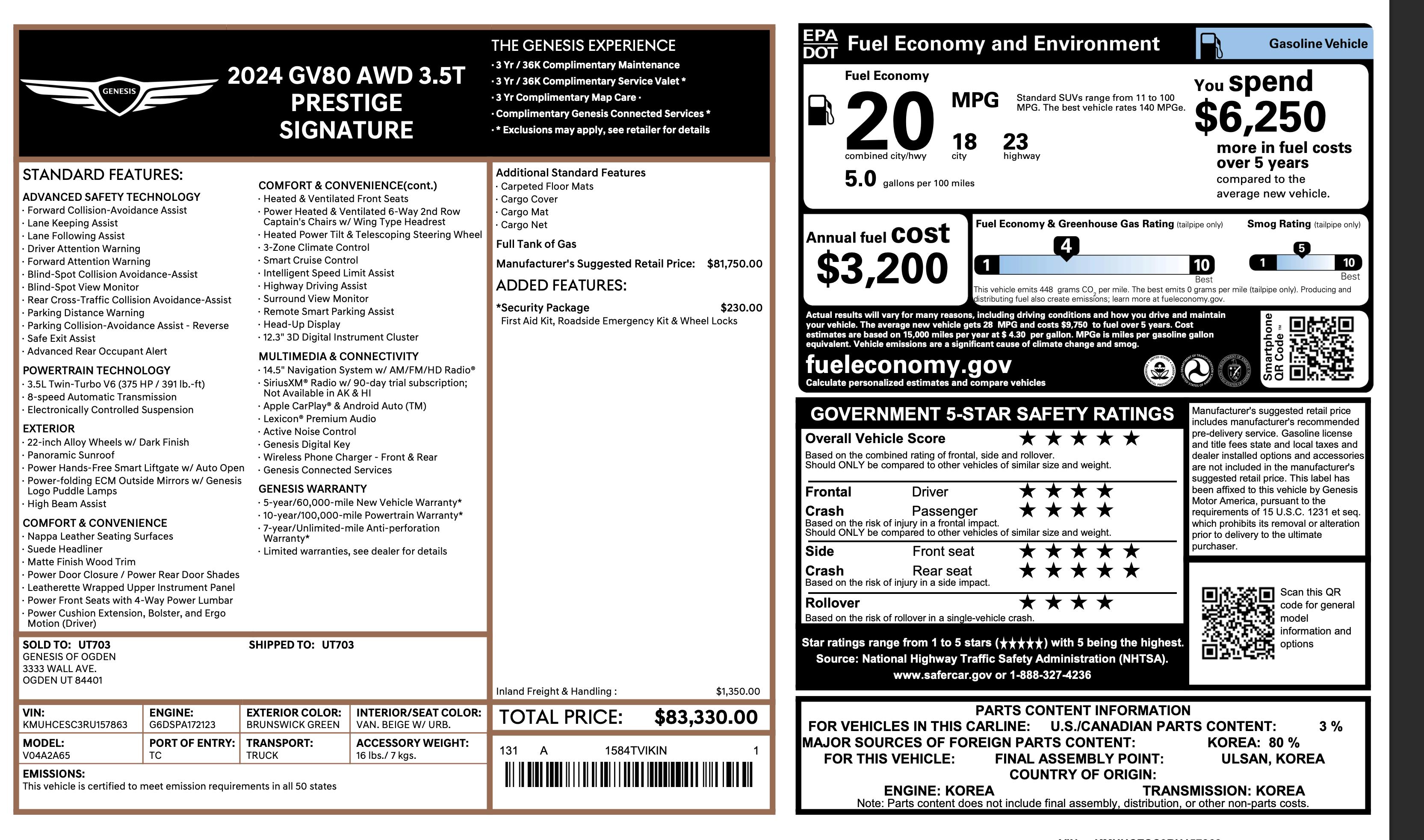 genesis gv80 2024 KMUHCESC3RU157863 image genesis gv80 2024 KMUHCESC3RU157863 image