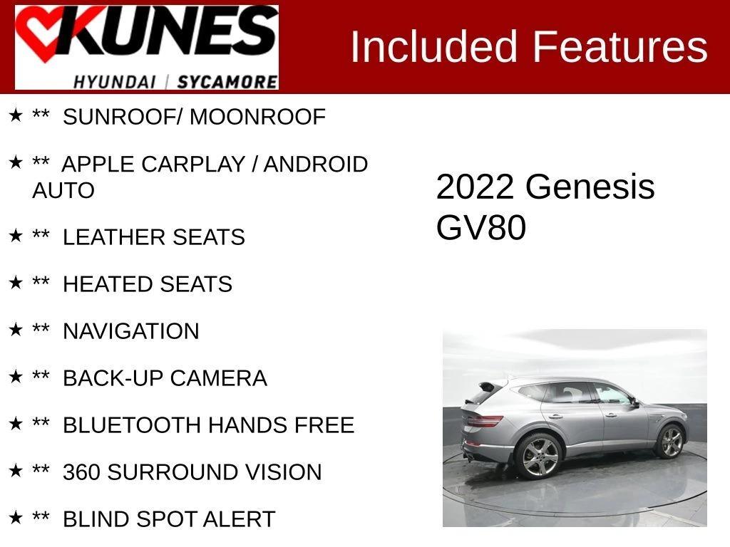 genesis gv80 2022 KMUHBDSB1NU092137 image genesis gv80 2022 KMUHBDSB1NU092137 image