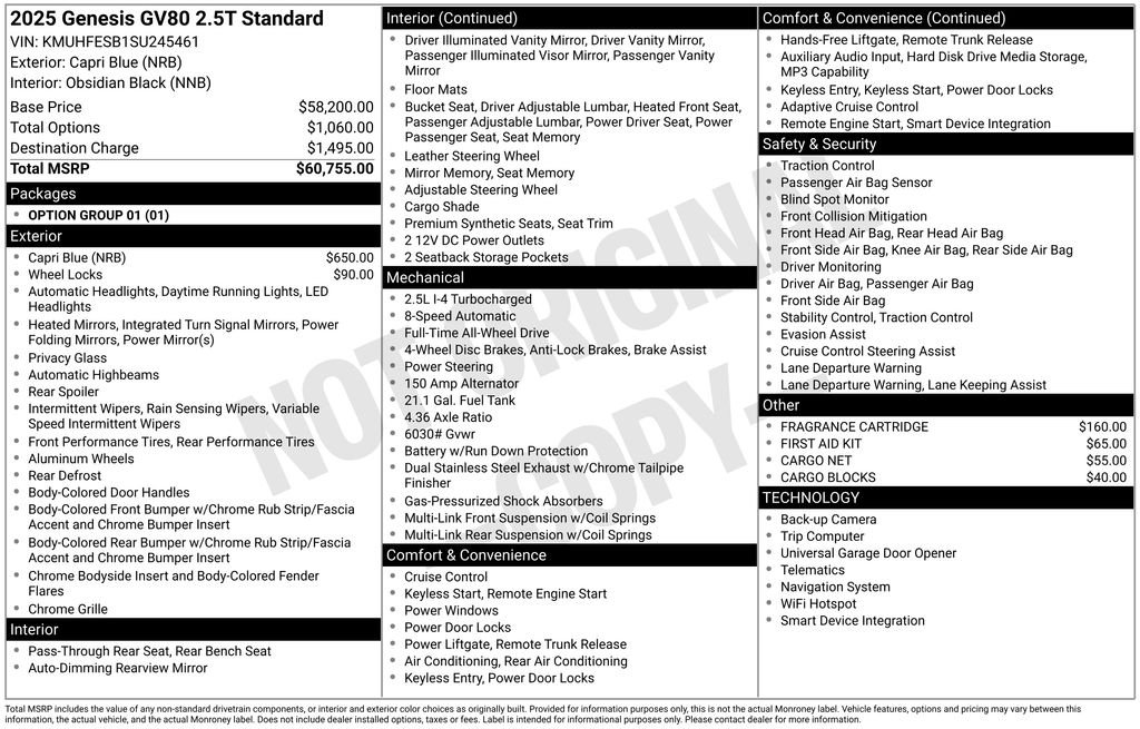 genesis gv80 2025 KMUHFESB1SU245461 image genesis gv80 2025 KMUHFESB1SU245461 image