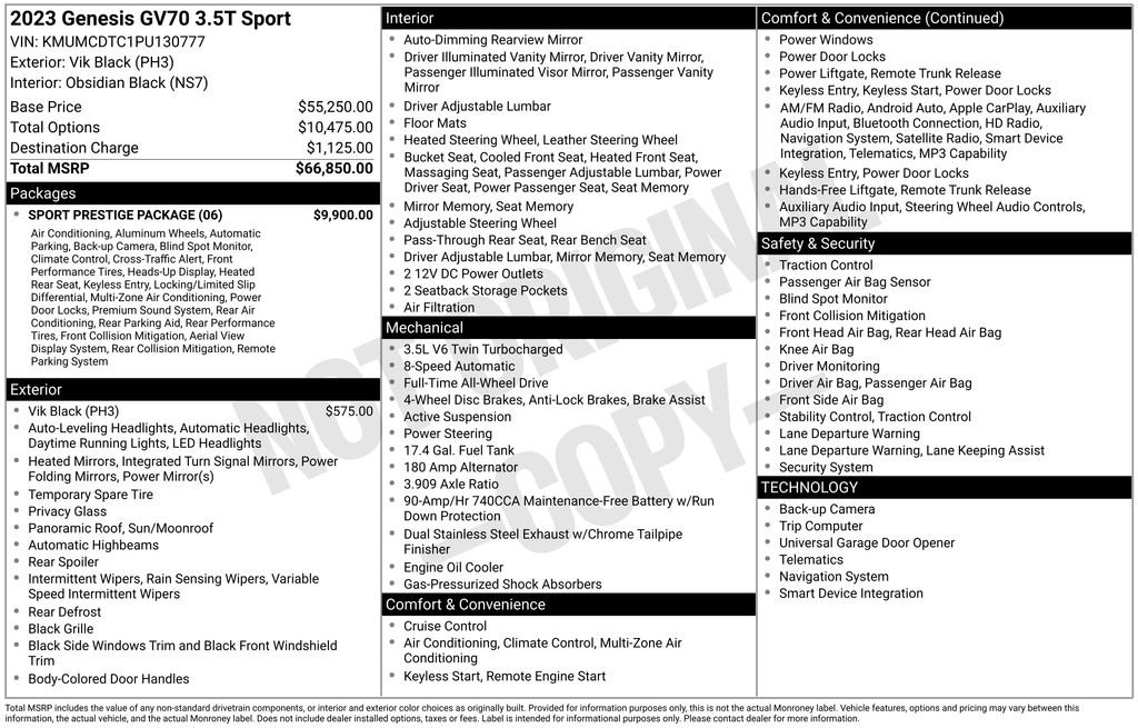 genesis gv70 2023 KMUMCDTC1PU130777 image genesis gv70 2023 KMUMCDTC1PU130777 image