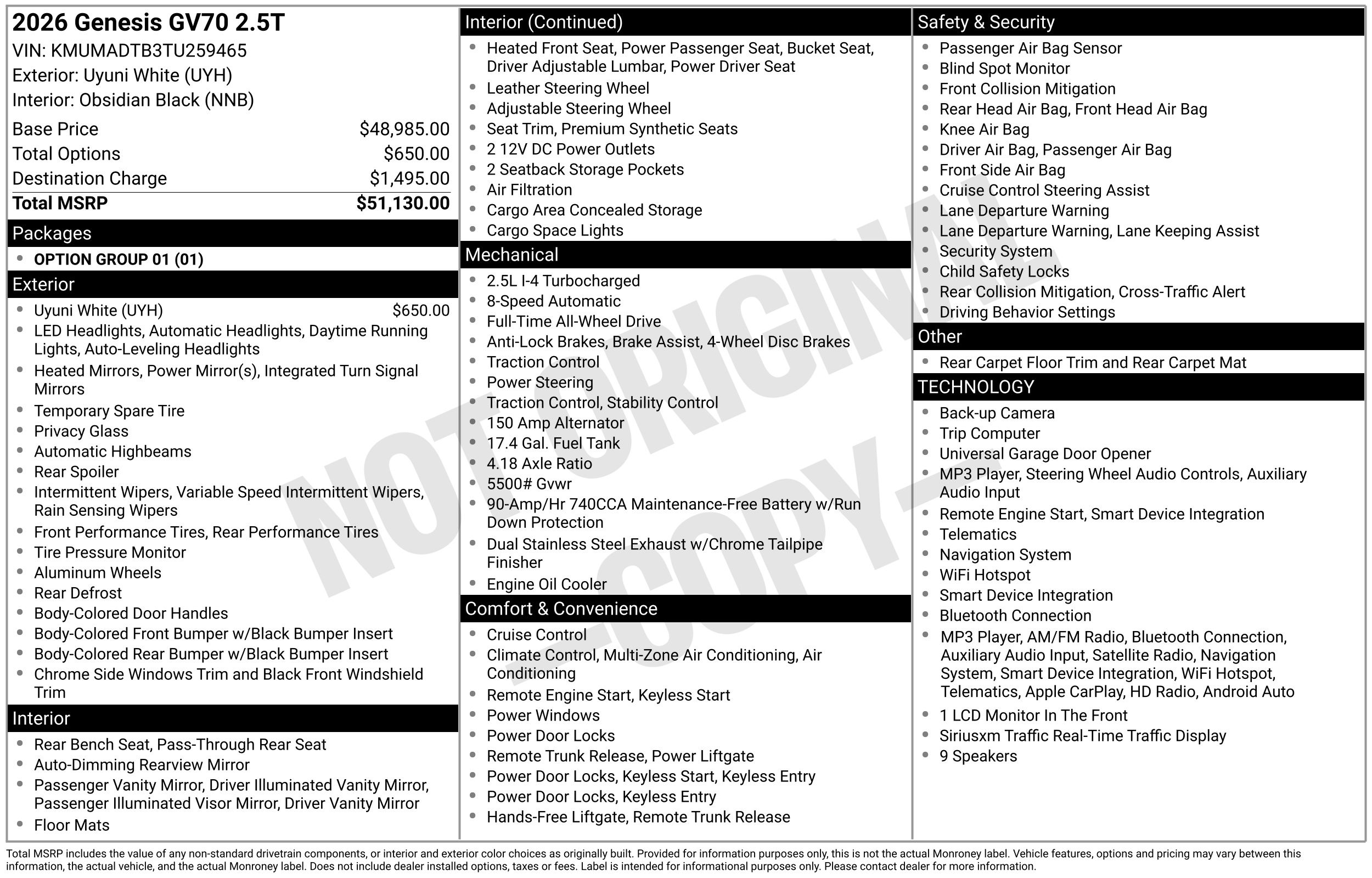 genesis gv70 2026 KMUMADTB3TU259465 image genesis gv70 2026 KMUMADTB3TU259465 image