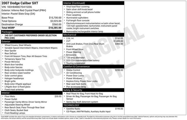 dodge caliber 2007 1B3HB48B27D415206 image dodge caliber 2007 1B3HB48B27D415206 image