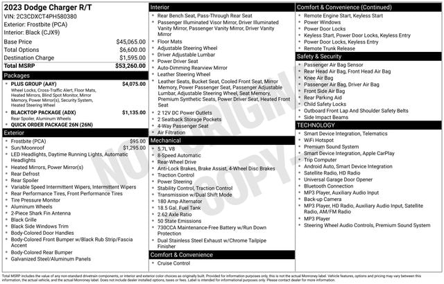 dodge charger 2023 2C3CDXCT4PH580380 image dodge charger 2023 2C3CDXCT4PH580380 image