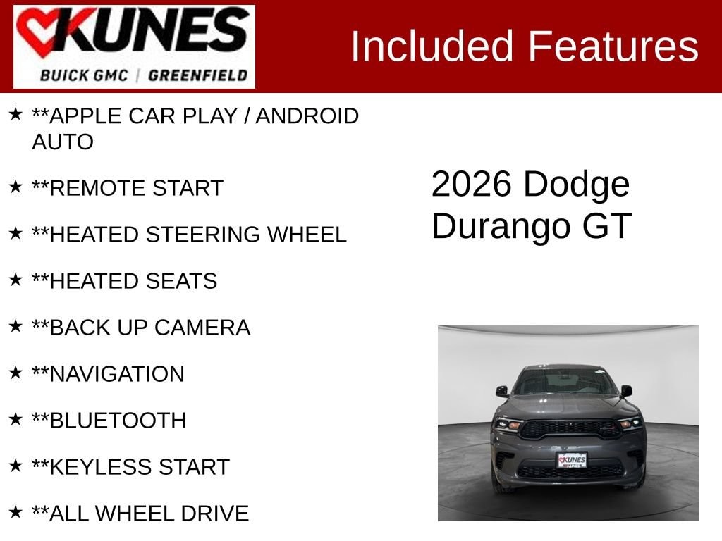 dodge durango 2026 1C4RDJDG5TC164176 image dodge durango 2026 1C4RDJDG5TC164176 image