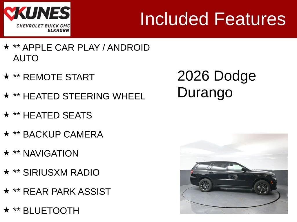 dodge durango 2026 1C4RDJDG3TC190405 image dodge durango 2026 1C4RDJDG3TC190405 image