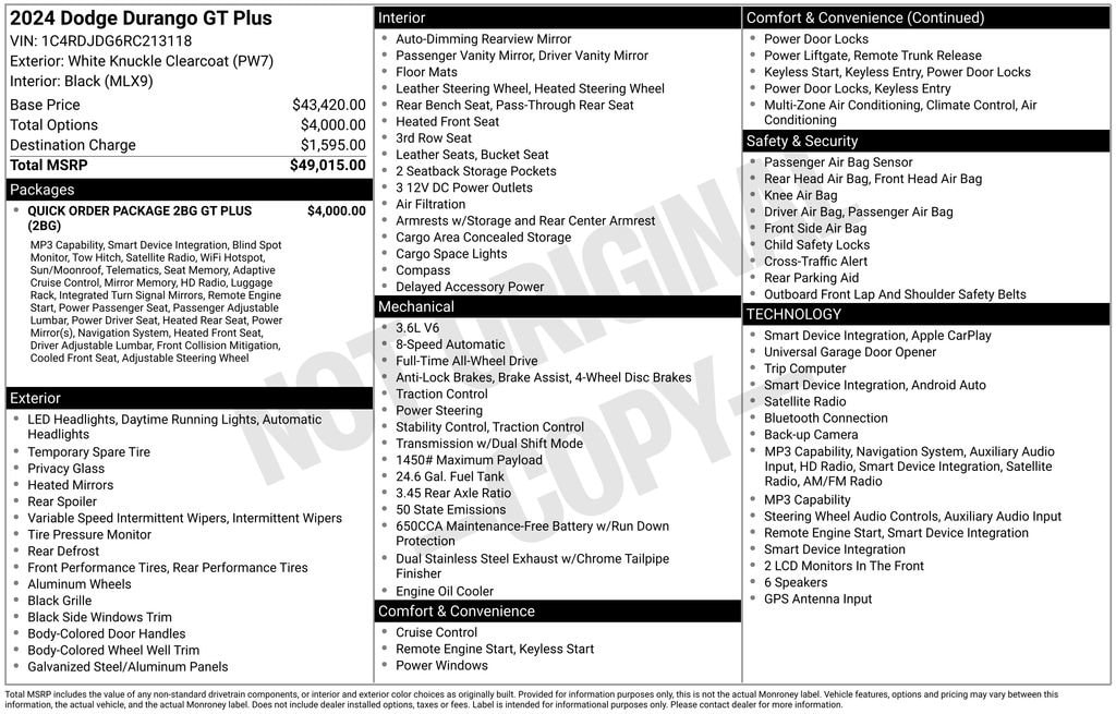 dodge durango 2024 1C4RDJDG6RC213118 image dodge durango 2024 1C4RDJDG6RC213118 image