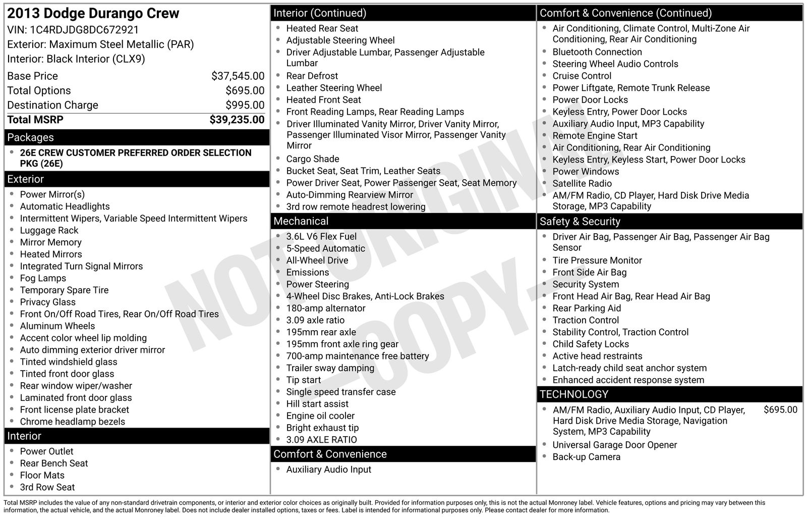 dodge durango 2013 1C4RDJDG8DC672921 image dodge durango 2013 1C4RDJDG8DC672921 image