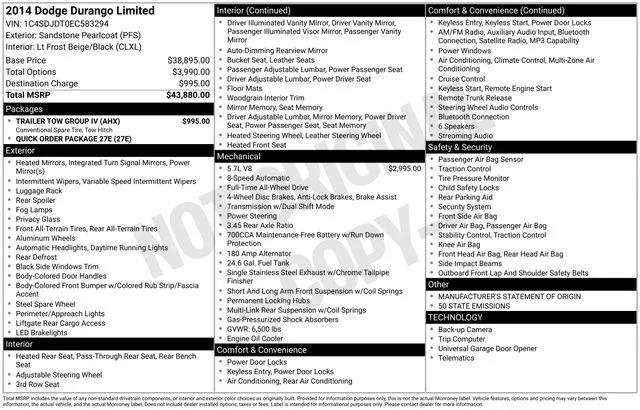 dodge durango 2014 1C4SDJDT0EC583294 image dodge durango 2014 1C4SDJDT0EC583294 image