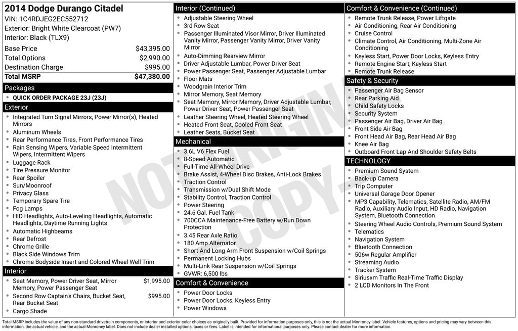 dodge durango 2014 1C4RDJEG2EC552712 image dodge durango 2014 1C4RDJEG2EC552712 image