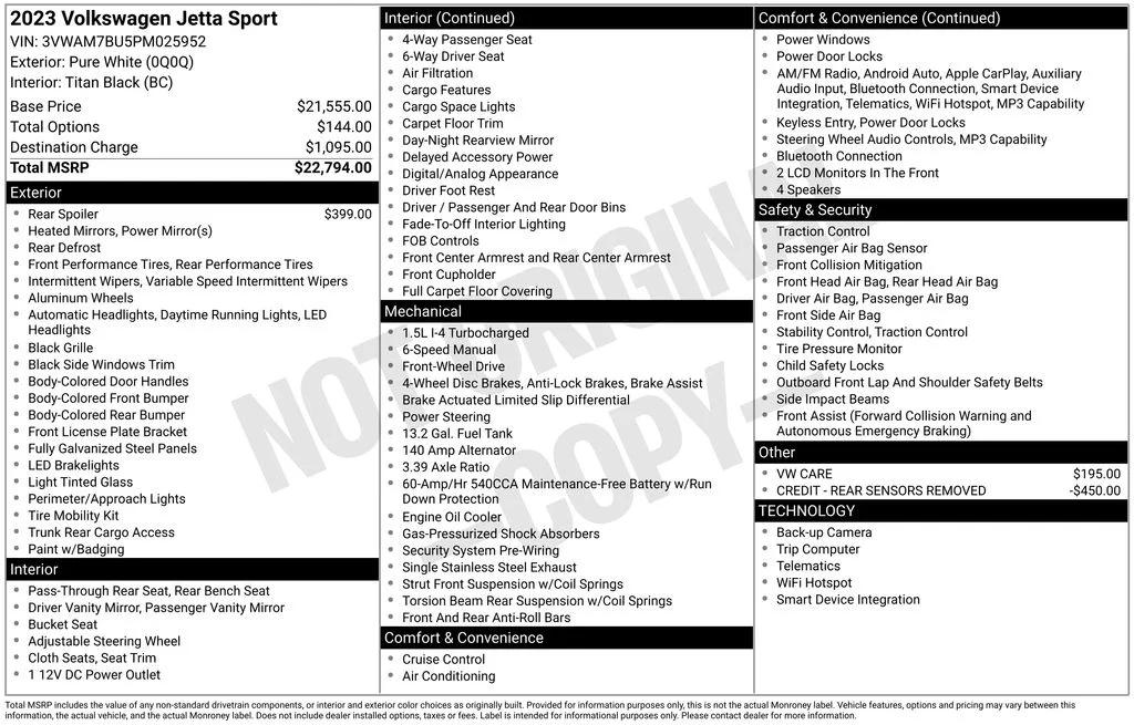 volkswagen jetta 2023 3VWAM7BU5PM025952 image volkswagen jetta 2023 3VWAM7BU5PM025952 image