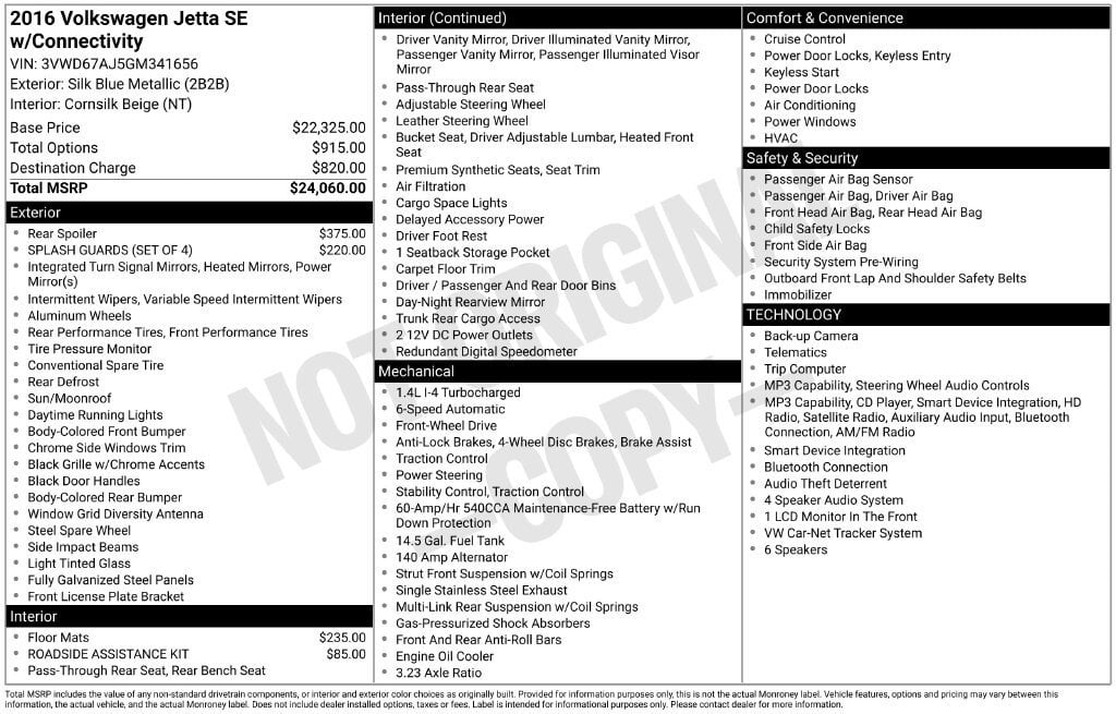 volkswagen jetta 2016 3VWD67AJ5GM341656 image