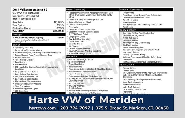 volkswagen jetta 2019 3VWC57BU8KM275393 image volkswagen jetta 2019 3VWC57BU8KM275393 image