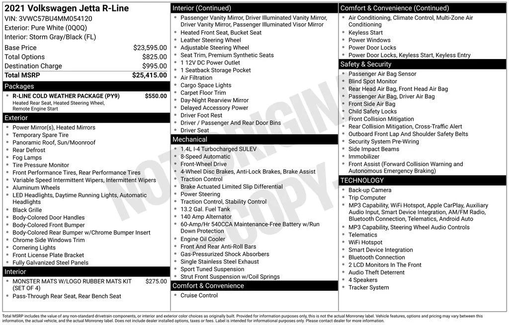 volkswagen jetta 2021 3VWC57BU4MM054120 image volkswagen jetta 2021 3VWC57BU4MM054120 image