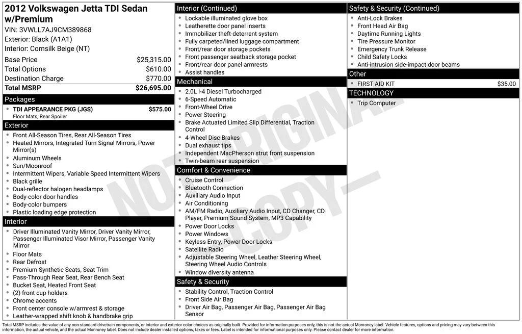 volkswagen jetta 2012 3VWLL7AJ9CM389868 image volkswagen jetta 2012 3VWLL7AJ9CM389868 image