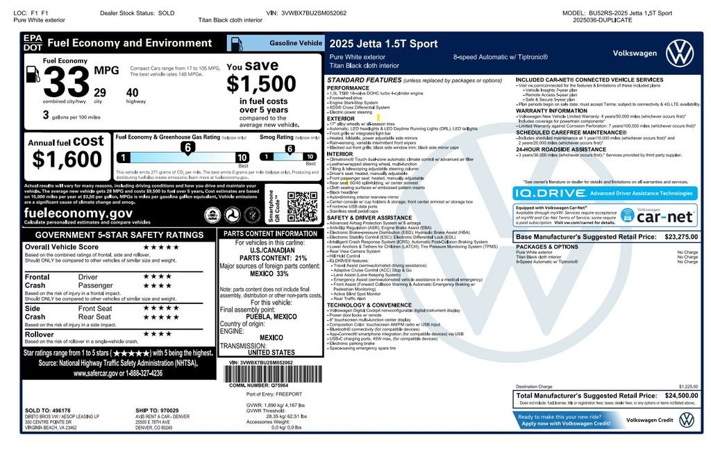 volkswagen jetta 2025 3VWBX7BU2SM052062 image volkswagen jetta 2025 3VWBX7BU2SM052062 image