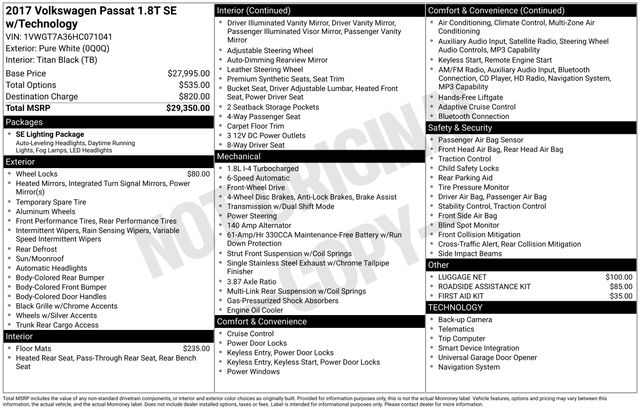 volkswagen passat 2017 1VWGT7A36HC071041 image volkswagen passat 2017 1VWGT7A36HC071041 image