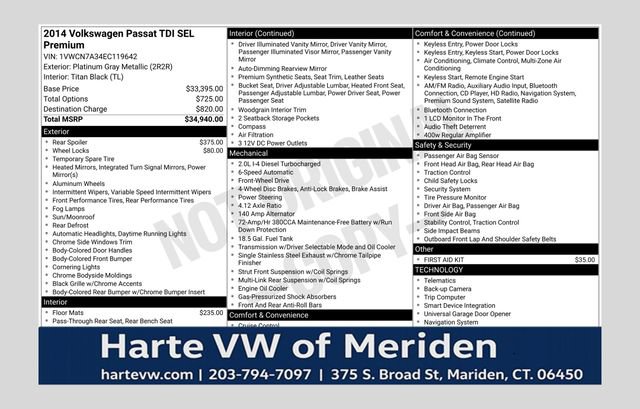 volkswagen passat 2014 1VWCN7A34EC119642 image volkswagen passat 2014 1VWCN7A34EC119642 image