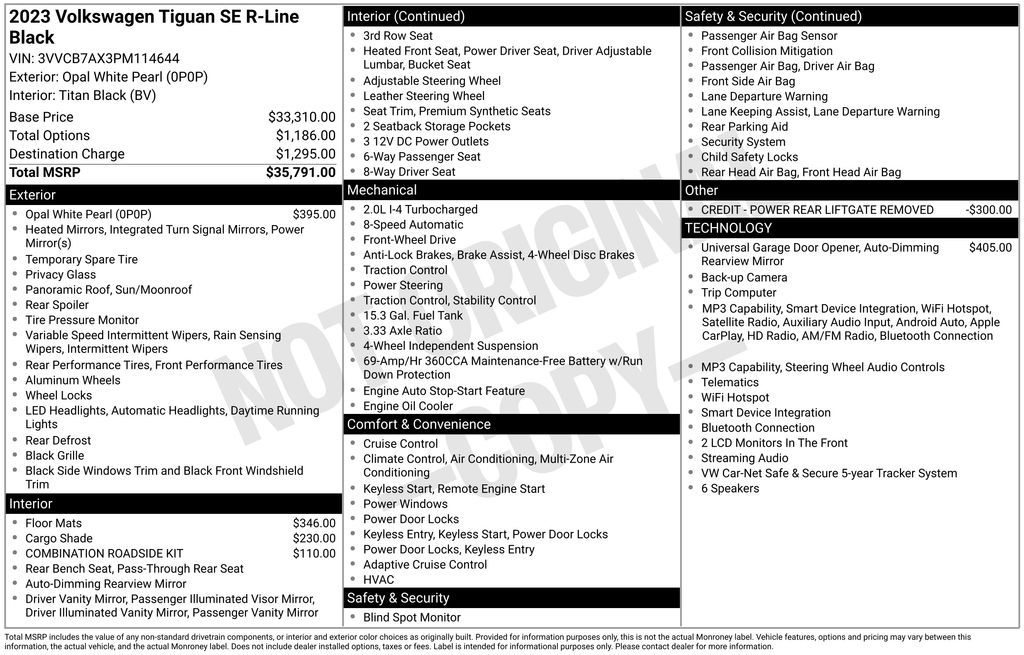 volkswagen tiguan 2023 3VVCB7AX3PM114644 image volkswagen tiguan 2023 3VVCB7AX3PM114644 image