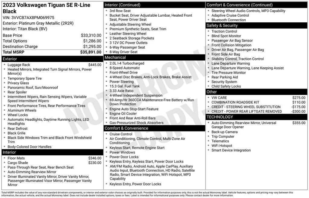 volkswagen tiguan 2023 3VVCB7AX8PM069975 image volkswagen tiguan 2023 3VVCB7AX8PM069975 image