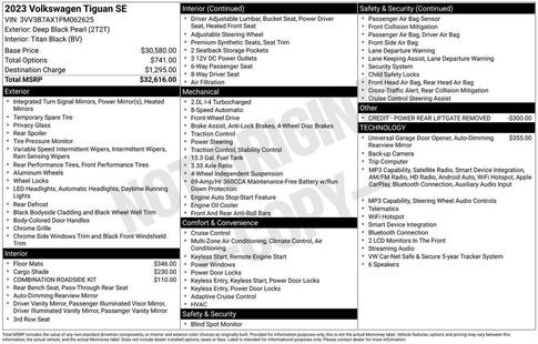 volkswagen tiguan 2023 3VV3B7AX1PM062625 image volkswagen tiguan 2023 3VV3B7AX1PM062625 image