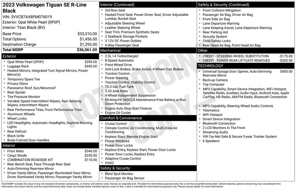 volkswagen tiguan 2023 3VVCB7AX8PM076019 image volkswagen tiguan 2023 3VVCB7AX8PM076019 image