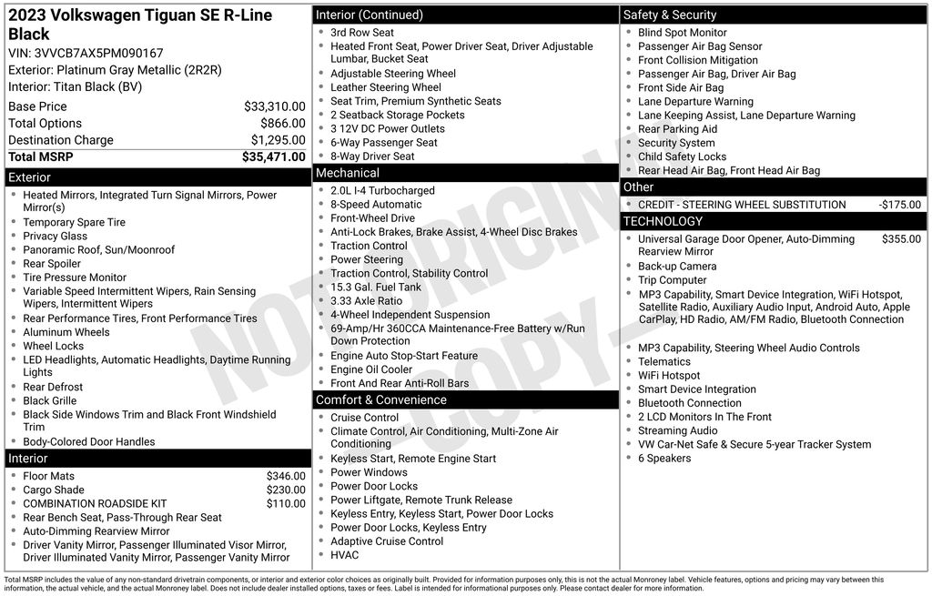 volkswagen tiguan 2023 3VVCB7AX5PM090167 image volkswagen tiguan 2023 3VVCB7AX5PM090167 image