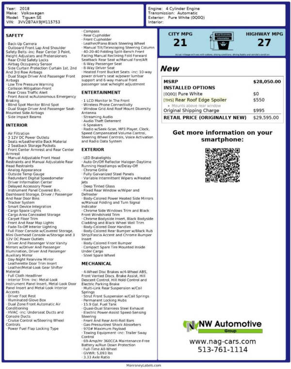 volkswagen tiguan 2018 3VV2B7AX9JM115753 image volkswagen tiguan 2018 3VV2B7AX9JM115753 image