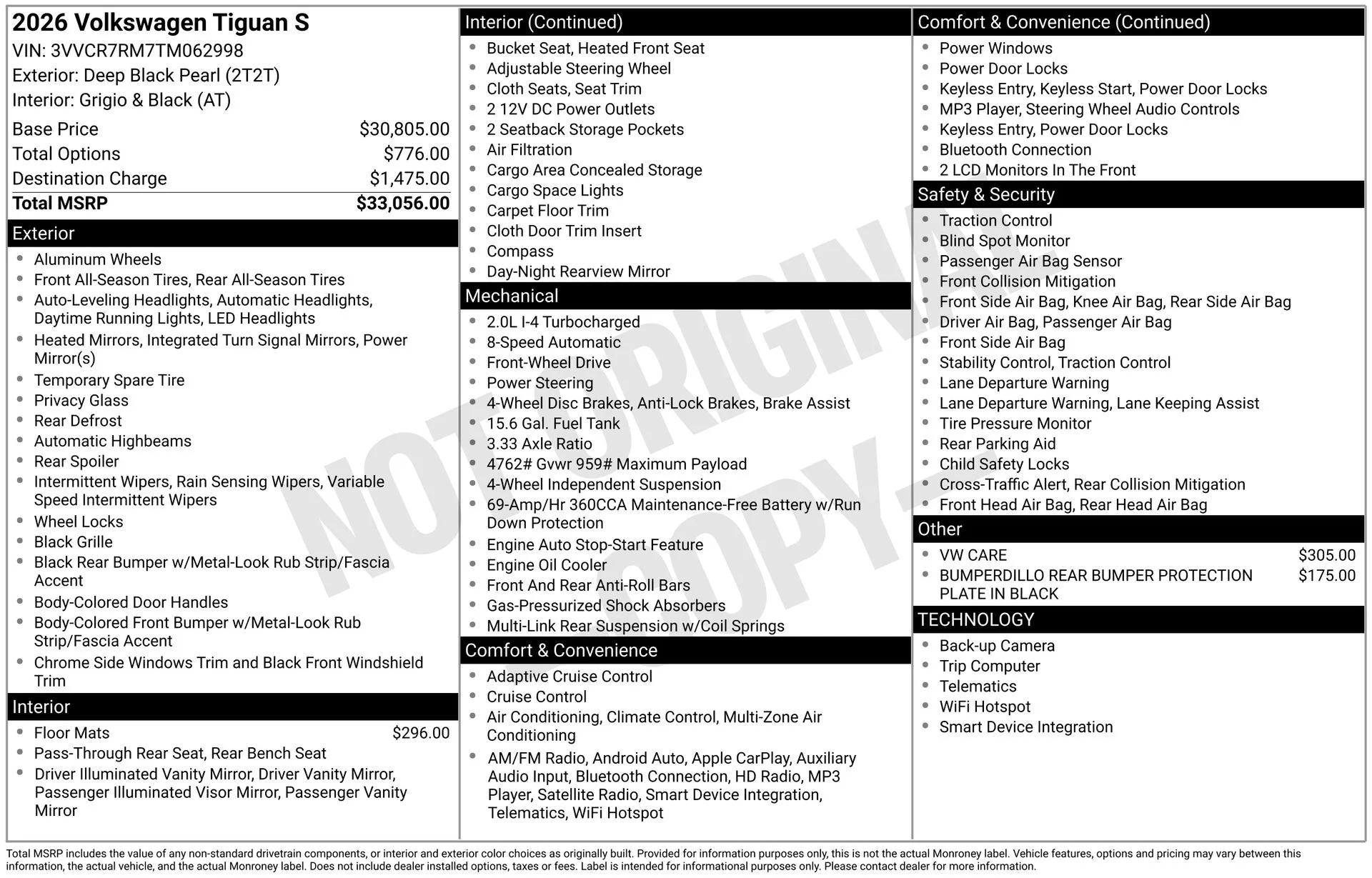 volkswagen tiguan 2026 3VVCR7RM7TM062998 image volkswagen tiguan 2026 3VVCR7RM7TM062998 image