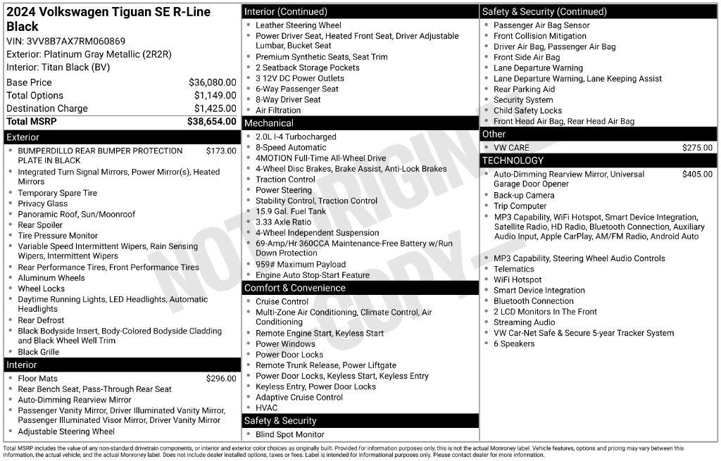 volkswagen tiguan 2024 3VV8B7AX7RM060869 image volkswagen tiguan 2024 3VV8B7AX7RM060869 image