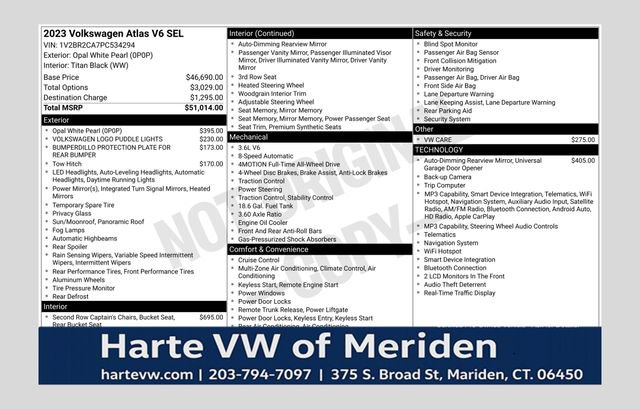 volkswagen atlas 2023 1V2BR2CA7PC534294 image