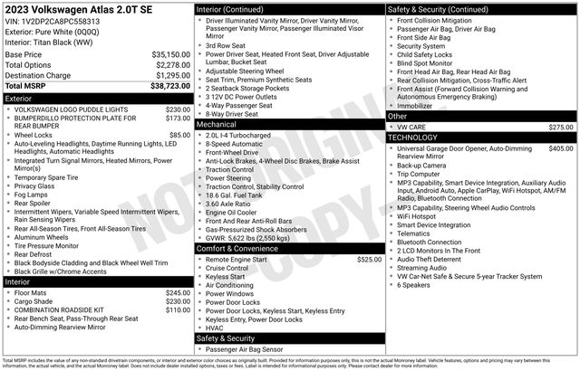 volkswagen atlas 2023 1V2DP2CA8PC558313 image volkswagen atlas 2023 1V2DP2CA8PC558313 image