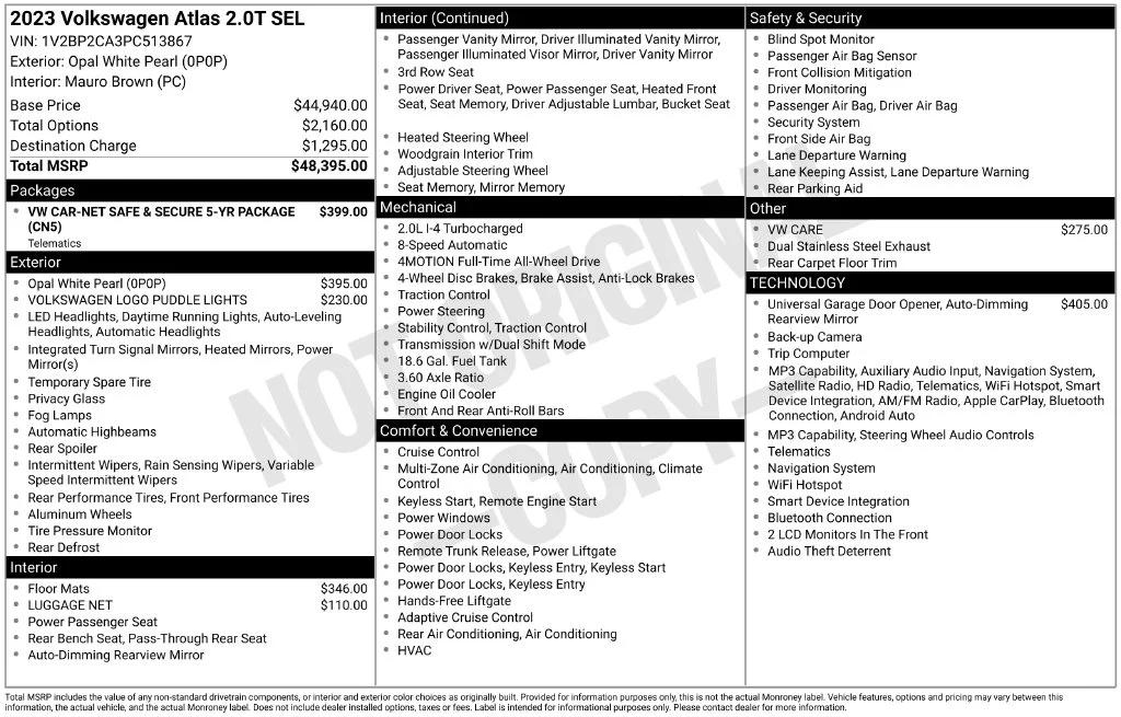 volkswagen atlas 2023 1V2BP2CA3PC513867 image volkswagen atlas 2023 1V2BP2CA3PC513867 image