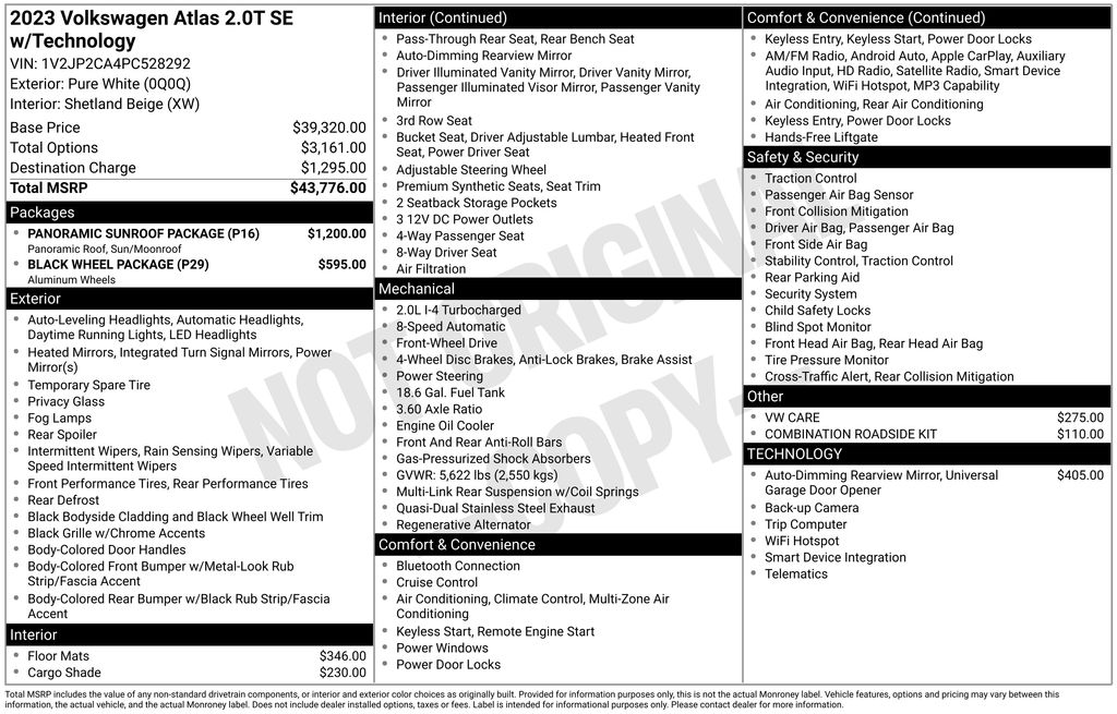 volkswagen atlas 2023 1V2JP2CA4PC528292 image volkswagen atlas 2023 1V2JP2CA4PC528292 image