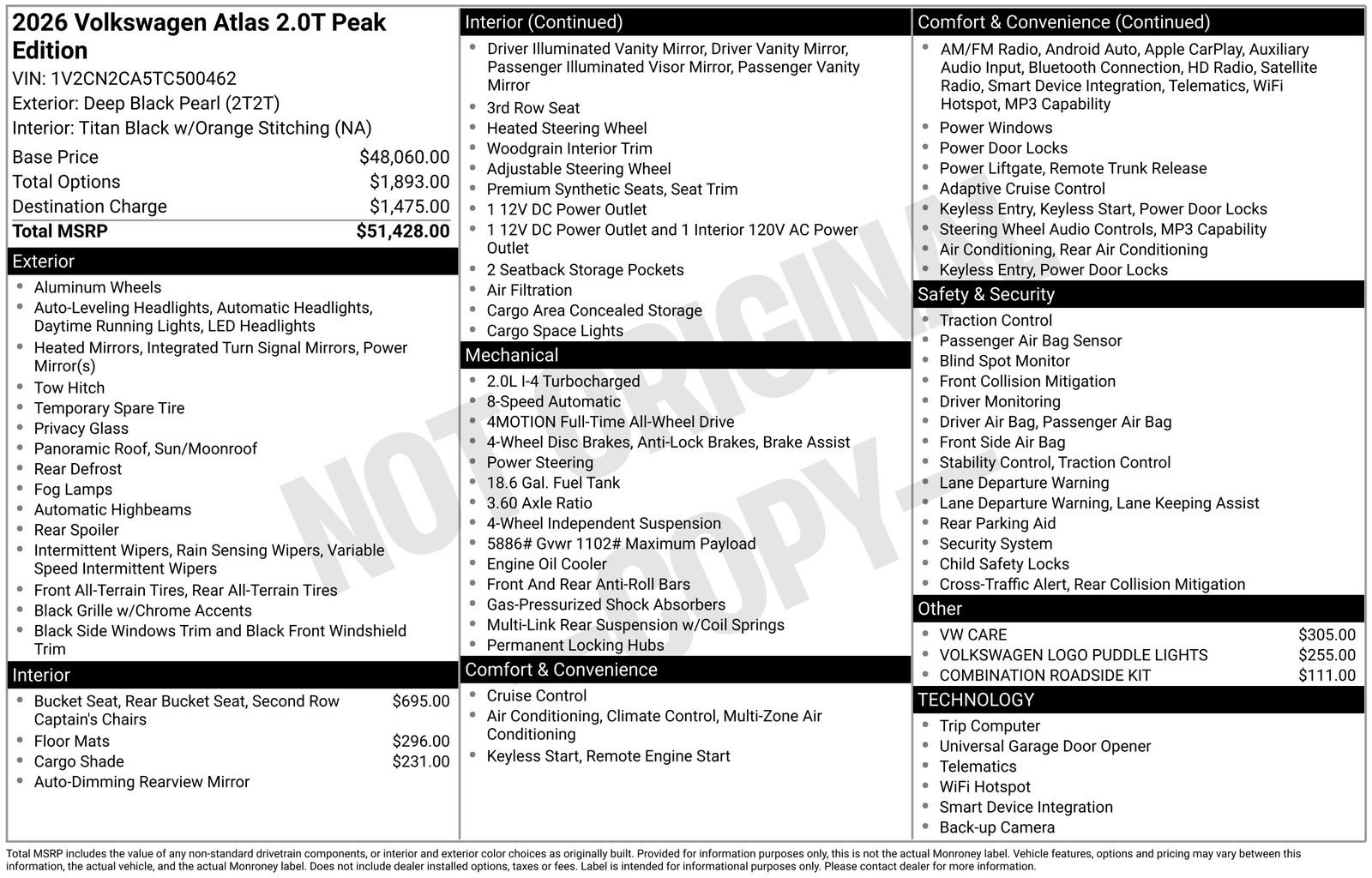 volkswagen atlas 2026 1V2CN2CA5TC500462 image volkswagen atlas 2026 1V2CN2CA5TC500462 image