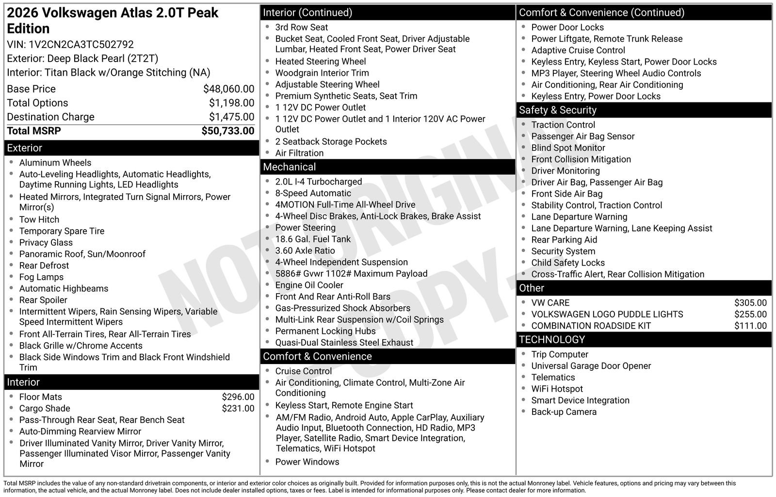 volkswagen atlas 2026 1V2CN2CA3TC502792 image volkswagen atlas 2026 1V2CN2CA3TC502792 image