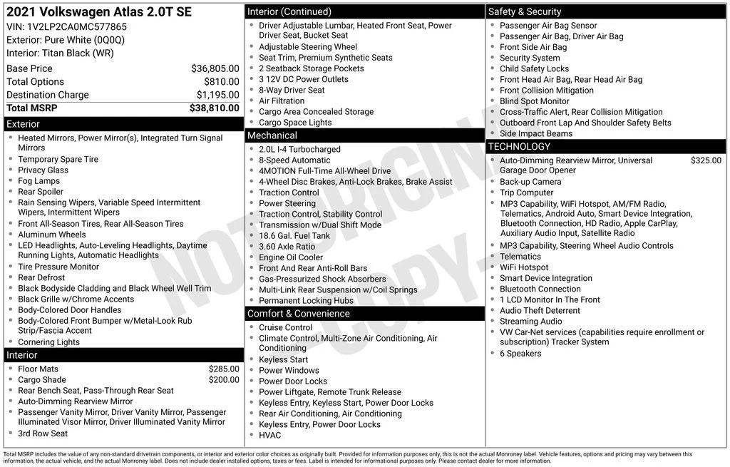 volkswagen atlas 2021 1V2LP2CA0MC577865 image volkswagen atlas 2021 1V2LP2CA0MC577865 image