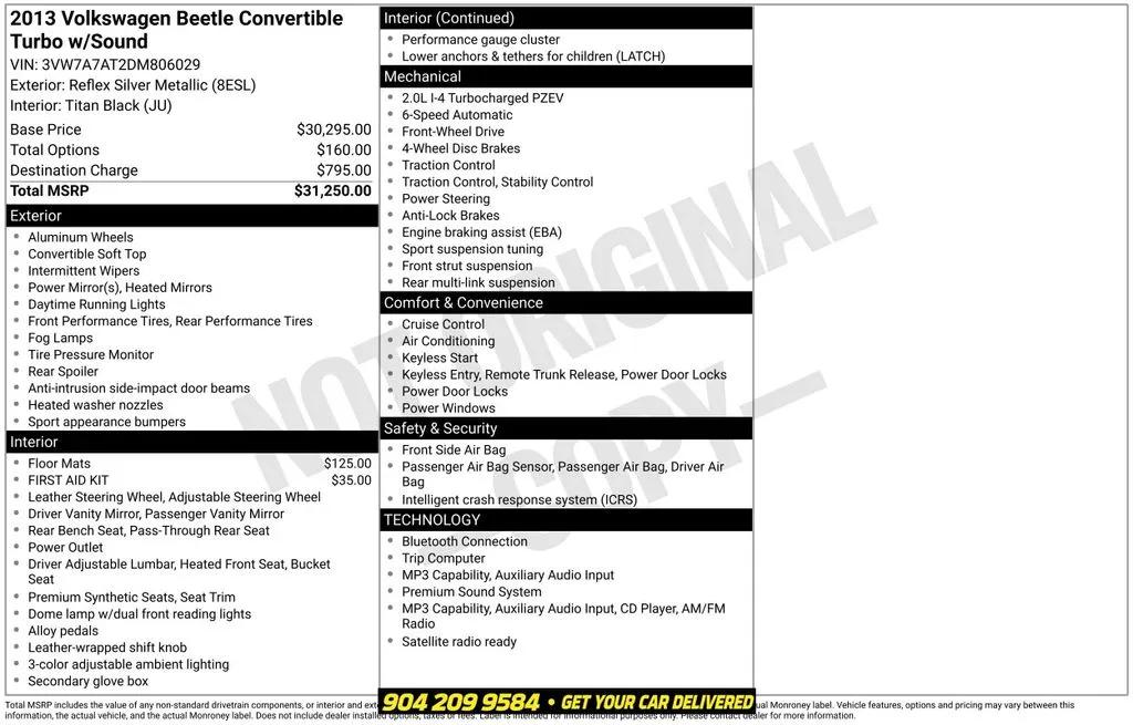 volkswagen beetle 2013 3VW7A7AT2DM806029 image volkswagen beetle 2013 3VW7A7AT2DM806029 image