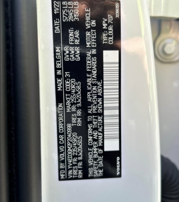 volvo c40 2023 YV4ED3GM2P2040998 image volvo c40 2023 YV4ED3GM2P2040998 image