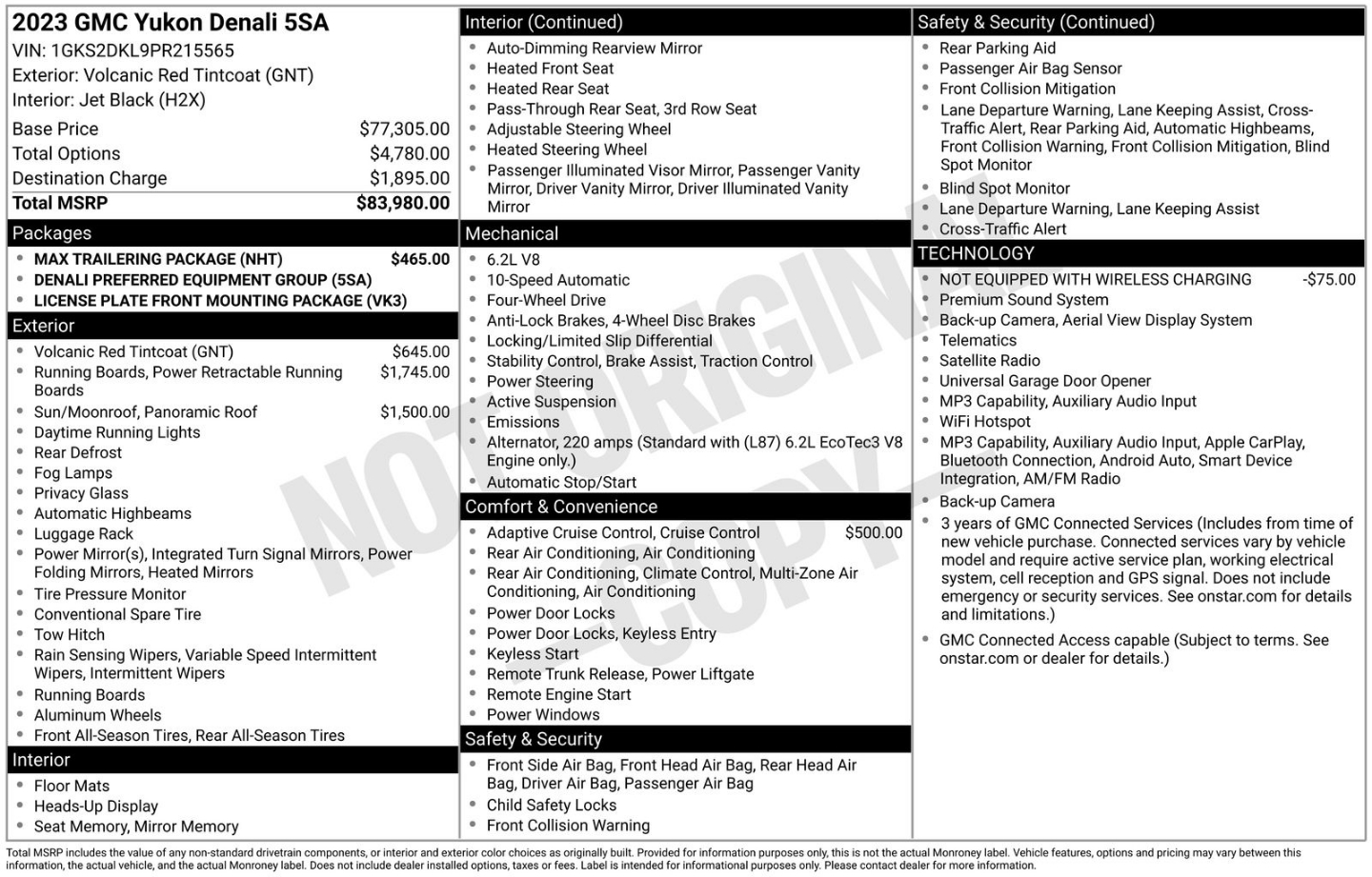 gmc yukon 2023 1GKS2DKL9PR215565 image gmc yukon 2023 1GKS2DKL9PR215565 image