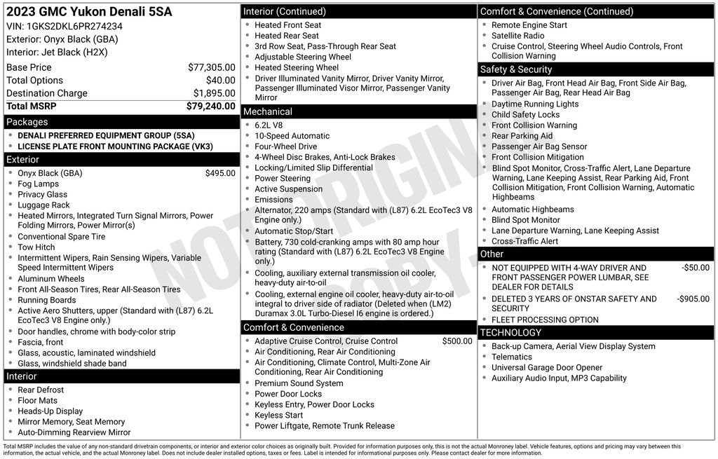 gmc yukon 2023 1GKS2DKL6PR274234 image gmc yukon 2023 1GKS2DKL6PR274234 image