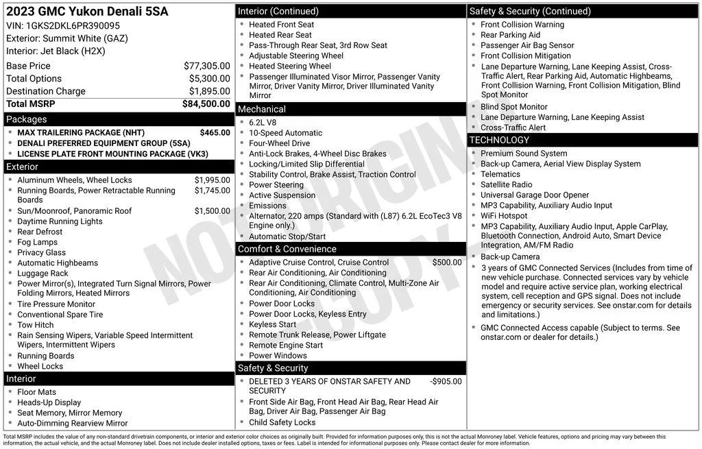 gmc yukon 2023 1GKS2DKL6PR390095 image gmc yukon 2023 1GKS2DKL6PR390095 image