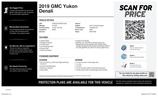 gmc yukon 2019 1GKS2CKJXKR377285 image gmc yukon 2019 1GKS2CKJXKR377285 image