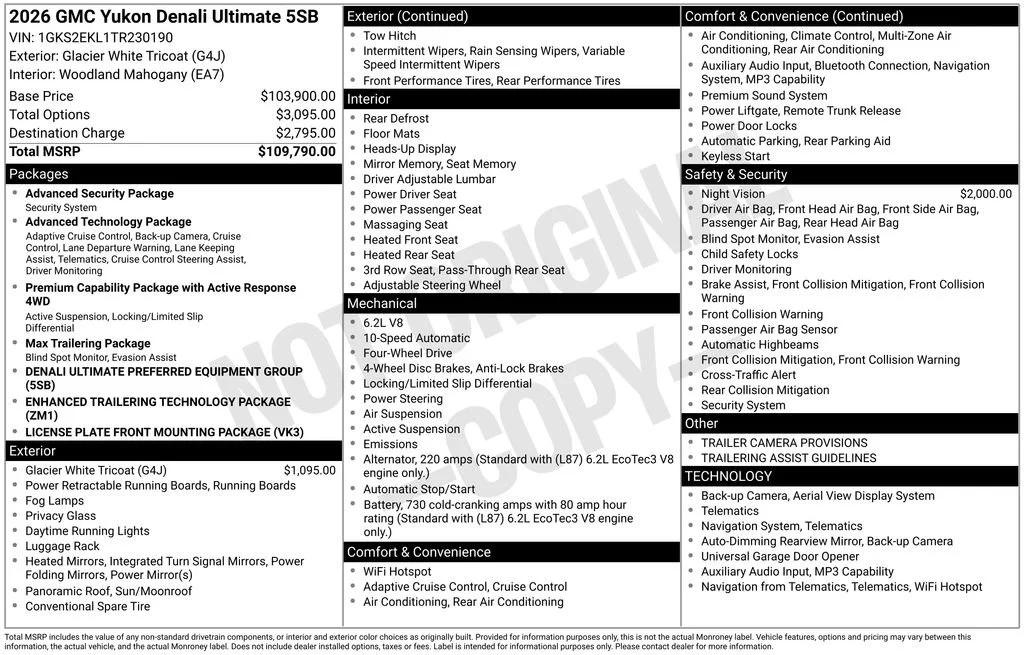 gmc yukon 2026 1GKS2EKL1TR230190 image gmc yukon 2026 1GKS2EKL1TR230190 image