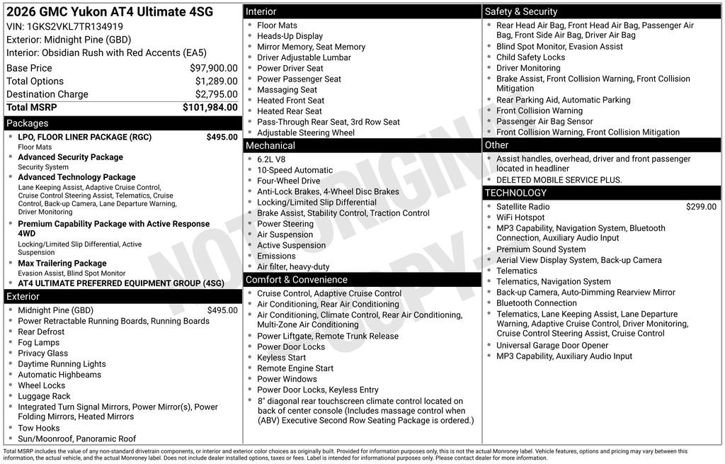 gmc yukon 2026 1GKS2VKL7TR134919 image gmc yukon 2026 1GKS2VKL7TR134919 image