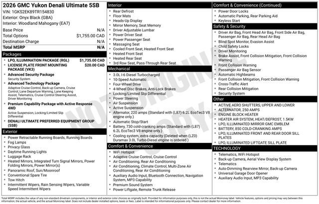 gmc yukon 2026 1GKS2EK89TR154830 image gmc yukon 2026 1GKS2EK89TR154830 image