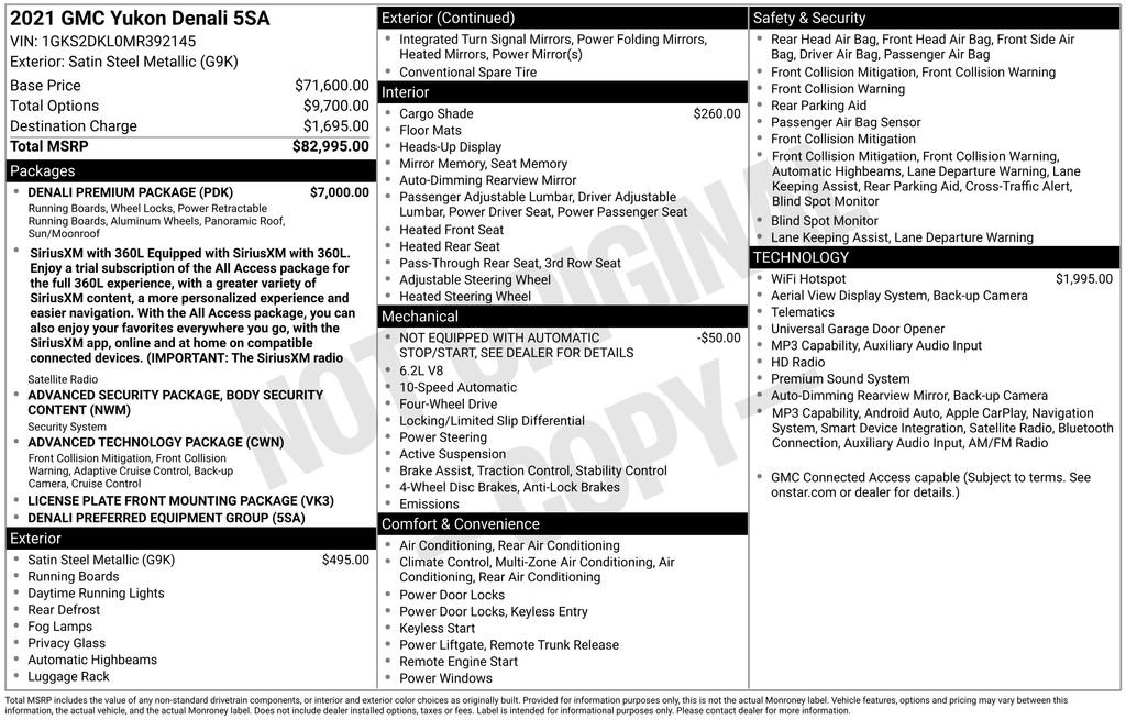 gmc yukon 2021 1GKS2DKL0MR392145 image gmc yukon 2021 1GKS2DKL0MR392145 image