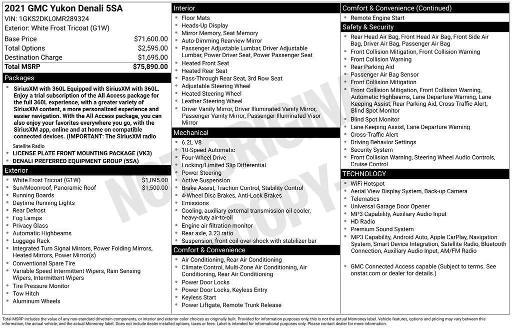 gmc yukon 2021 1GKS2DKL0MR289324 image gmc yukon 2021 1GKS2DKL0MR289324 image