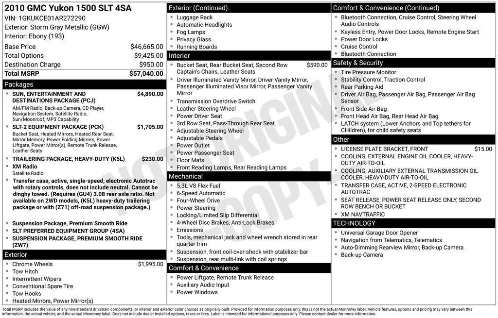 gmc yukon 2010 1GKUKCE01AR272290 image gmc yukon 2010 1GKUKCE01AR272290 image